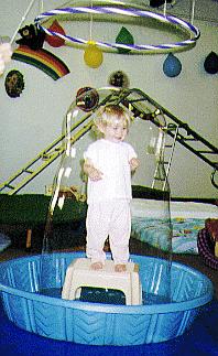Emily in Bubble Machine